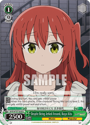 Despite Being Jerked Around, Ikuyo Kita (BTR/W107-E056) — BOCCHI THE ROCK!