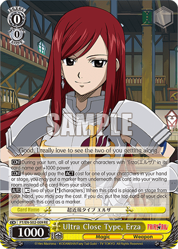 Ultra Close Type, Erza (FT/EN-S02-009+RE) — Chronicle Set Fairy Tail