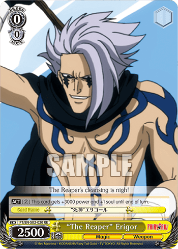 "The Reaper" Erigor (FT/EN-S02-020+RE) — Chronicle Set Fairy Tail