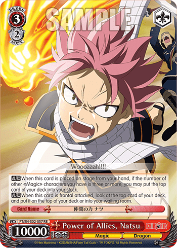 Power of Allies, Natsu (FT/EN-S02-057+RE) — Chronicle Set Fairy Tail