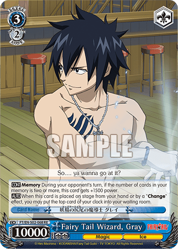 Fairy Tail Wizard, Gray (FT/EN-S02-068+RE) — Chronicle Set Fairy Tail