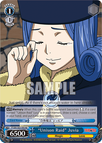 "Unison Raid" Juvia (FT/EN-S02-093+RE) — Chronicle Set Fairy Tail