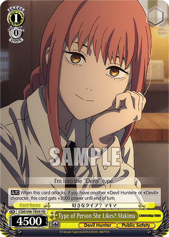 Type of Person She Likes? Makima (CSM/S96-TE04) — [TD] Chainsaw Man