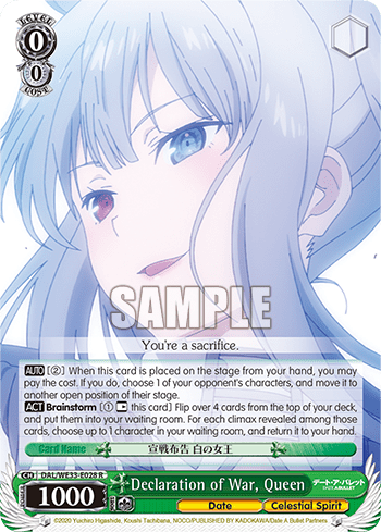 Declaration of War, Queen (DAL/WE33-E028) — [EX] Date A Bullet