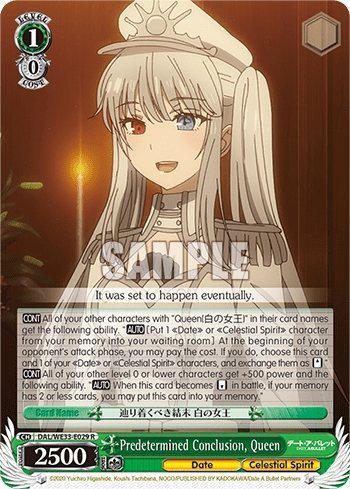 Predetermined Conclusion, Queen (DAL/WE33-E029) — [EX] Date A Bullet