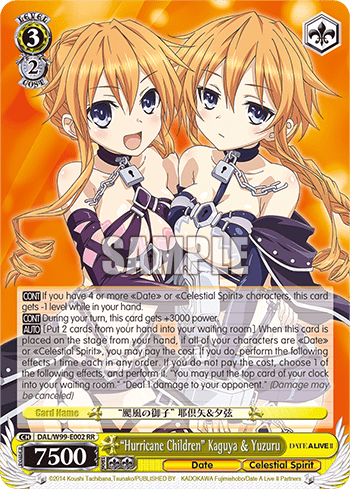 "Hurricane Children" Kaguya & Yuzuru (DAL/W99-E002) — Date A Live Vol.2