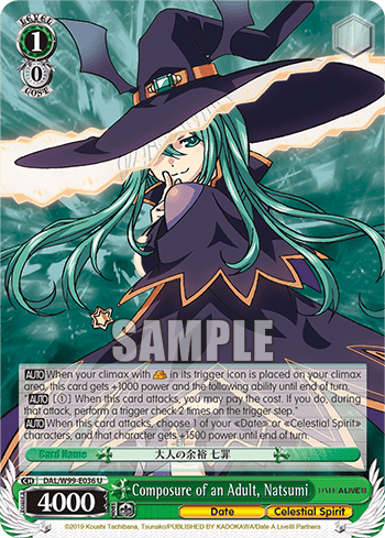 Composure of an Adult, Natsumi (DAL/W99-E036) — Date A Live Vol.2