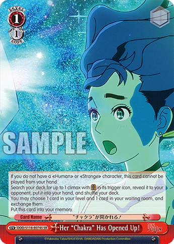 Her "Chakra" Has Opened Up! (Holo) (DDD/S118-E074S) — Booster Pack TV Anime “DANDADAN”