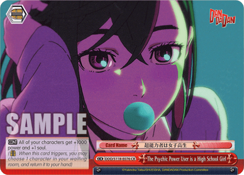 The Psychic Power User is a High School Girl (DDD/S118-E076) — Booster Pack TV Anime “DANDADAN”