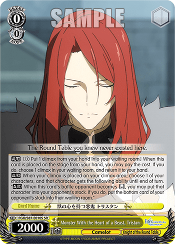 Monster With the Heart of a Beast, Tristan (Holo) (FGO/S87-E010S) — Fate/Grand Order THE MOVIE Divine Realm of the Round Table: Camelot