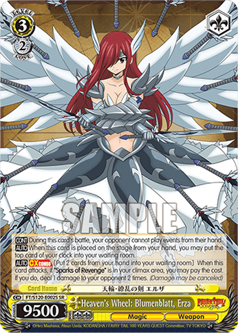 Heaven's Wheel: Blumenblatt, Erza (Holo) (FT/S120-E002S) — Booster Pack FAIRY TAIL: 100 YEARS QUEST
