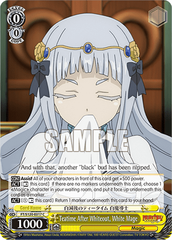 Teatime After Whiteout, White Mage (FT/S120-E017) — Booster Pack FAIRY TAIL: 100 YEARS QUEST