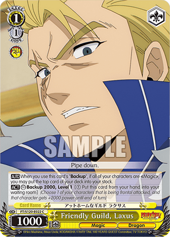 Friendly Guild, Laxus (FT/S120-E022) — Booster Pack FAIRY TAIL: 100 YEARS QUEST