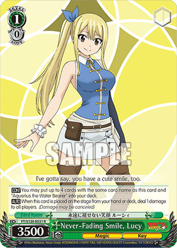 Never-Fading Smile, Lucy (FT/S120-E031) — Booster Pack FAIRY TAIL: 100 YEARS QUEST