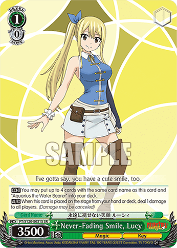 Never-Fading Smile, Lucy (Holo) (FT/S120-E031S) — Booster Pack FAIRY TAIL: 100 YEARS QUEST