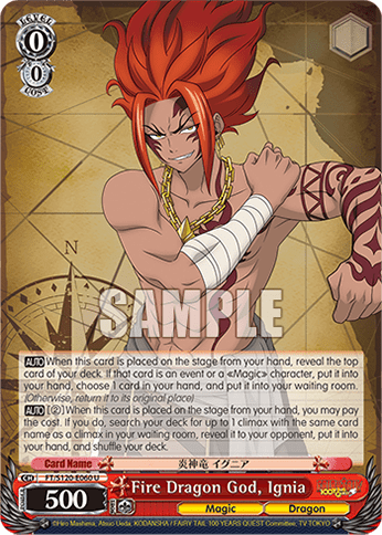 Fire Dragon God, Ignia (FT/S120-E060) — Booster Pack FAIRY TAIL: 100 YEARS QUEST