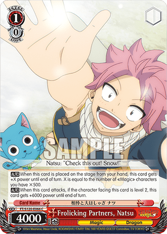 Frolicking Partners, Natsu (FT/S120-E066) — Booster Pack FAIRY TAIL: 100 YEARS QUEST
