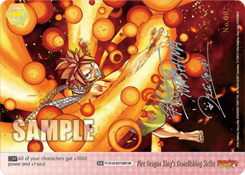 Fire Dragon King's Demolishing Strike (FT/S120-E072SIR) — Booster Pack FAIRY TAIL: 100 YEARS QUEST