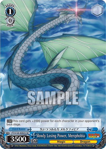 Slowly Losing Power, Mercphobia (Holo) (FT/S120-E092S) — Booster Pack FAIRY TAIL: 100 YEARS QUEST