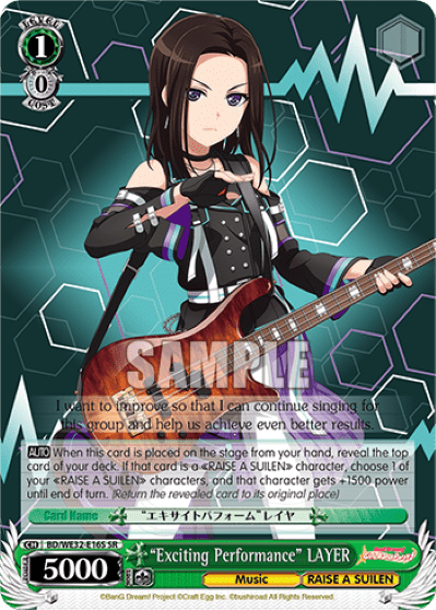 "Exciting Performance" LAYER (Holo) (BD/WE32-E16S) — [EX] BanG Dream! Girls Band Party Premium Booster