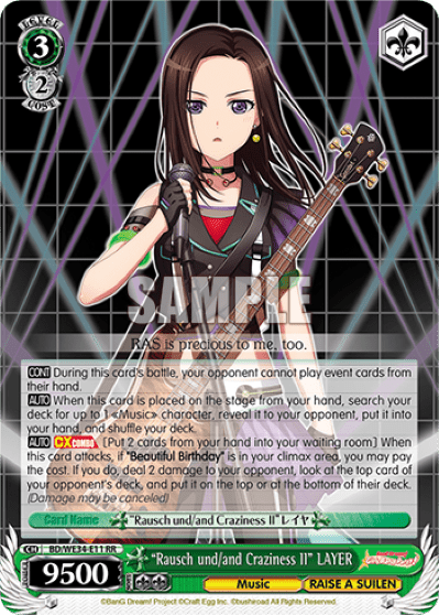 "Rausch und/and Craziness Ⅱ" LAYER (BD/WE34-E11) — [EX] BanG Dream! Girls Band Party Morfonica×RAISE A SUILEN