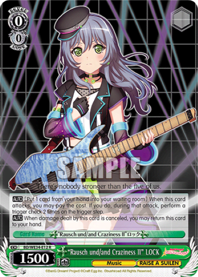 "Rausch und/and Craziness Ⅱ" LOCK (BD/WE34-E12) — [EX] BanG Dream! Girls Band Party Morfonica×RAISE A SUILEN