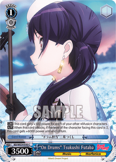 "On Drums" Tsukushi Futaba (BD/WE34-E43) — [EX] BanG Dream! Girls Band Party Morfonica×RAISE A SUILEN