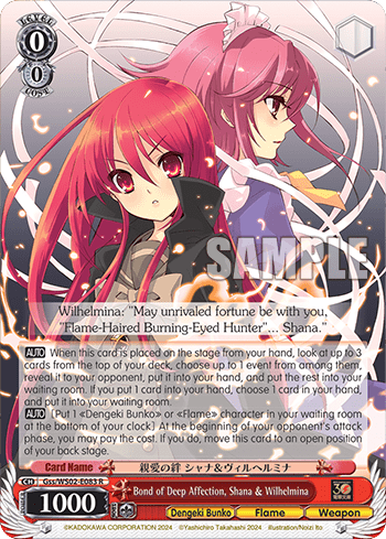Bond of Deep Affection, Shana & Wilhelmina (Gss/WS02-E083) — Dengeki Bunko