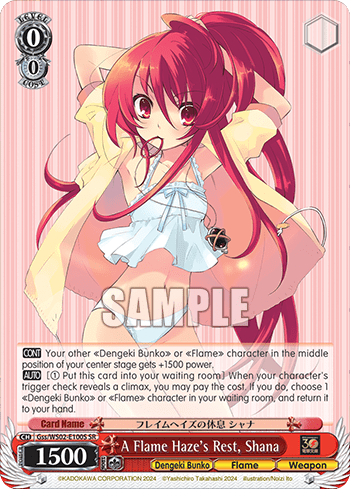 A Flame Haze's Rest, Shana (Holo) (Gss/WS02-E100S) — Dengeki Bunko