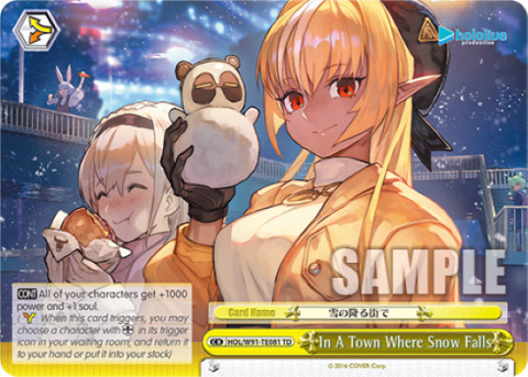 In A Town Where Snow Falls (HOL/W91-TE081) — [TD] hololive production 3rd Generation