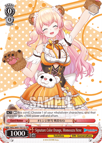 Signature Color Orange, Momosuzu Nene (HOL/W91-TE112) — [TD] hololive production 5th Generation