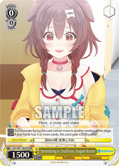 Surrendering to Crucifixion, Inugami Korone (HOL/W91-TE057R) — [TD] hololive production Gamers