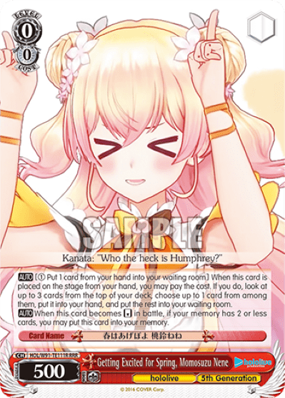 Getting Excited for Spring, Momosuzu Nene (HOL/W91-TE111R) — [TD] hololive production 5th Generation