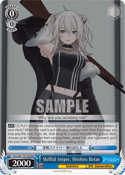 Skillful Sniper, Shishiro Botan (HOL/W91-TE122R) — [TD] hololive production 5th Generation