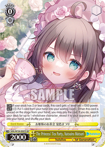 The Princess’ Tea Party, Natsuiro Matsuri (Holo) (HOL/W104-E007S) — hololive production Vol.2