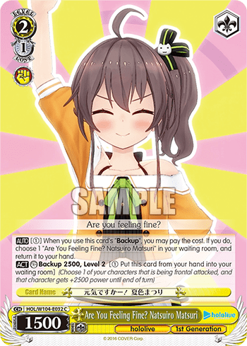 Are You Feeling Fine? Natsuiro Matsuri (HOL/W104-E032) — hololive production Vol.2