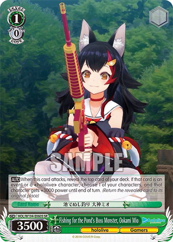 Fishing for the Pond’s Boss Monster, Ookami Mio (Holo) (HOL/W104-E060S) — hololive production Vol.2