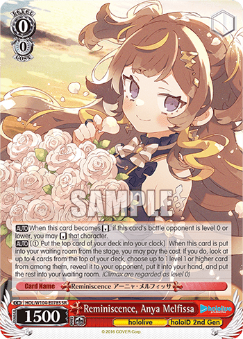 Reminiscence, Anya Melfissa (Holo) (HOL/W104-E078S) — hololive production Vol.2