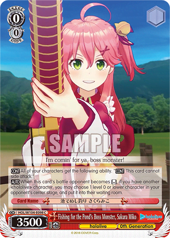 Fishing for the Pond’s Boss Monster, Sakura Miko (HOL/W104-E098) — hololive production Vol.2