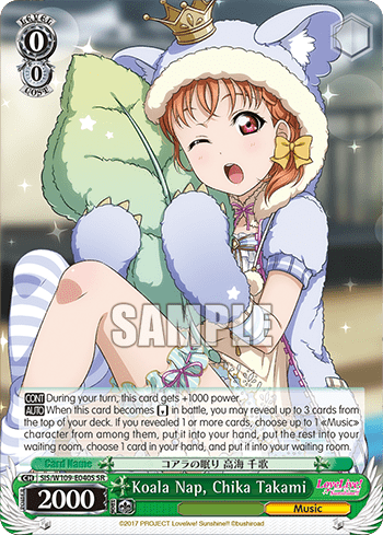 Koala Nap, Chika Takami (Holo) (SIS/W109-E040S) — Love Live! School idol festival 2 MIRACLE LIVE!