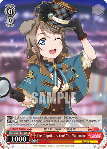 The Culprit… Is You! You Watanabe (Holo) (SIS/W109-E081S) — Love Live! School idol festival 2 MIRACLE LIVE!