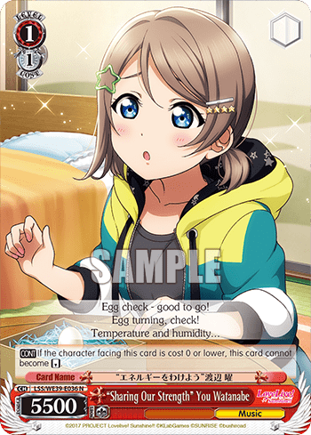 “Sharing Our Strength” You Watanabe (LSS/WE39-E036) — [EX] Love Live! School idol festival Series 10th Anniversary