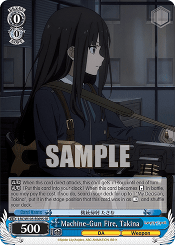 Machine-Gun Fire, Takina (Holo) (LRC/W105-E069S) — Lycoris Recoil
