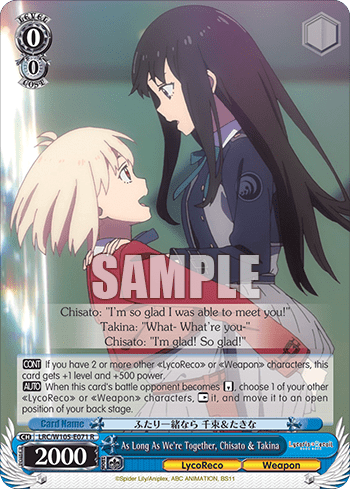 As Long As We're Together, Chisato & Takina (LRC/W105-E071) — Lycoris Recoil