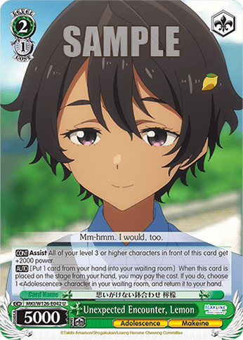 Unexpected Encounter, Lemon (MKI/W126-E042) — Booster Pack Makeine: Too Many Losing Heroines!