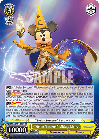 “Stellar Sorcerer” Mickey Mouse (MRd/S111-E003) — Booster Pack Disney Mirrorverse