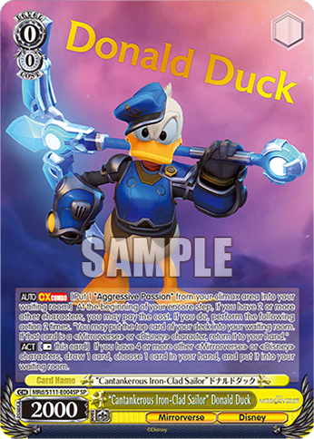 “Cantankerous Iron-Clad Sailor” Donald Duck (MRd/S111-E004SP) — Booster Pack Disney Mirrorverse