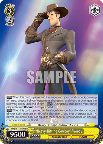 “Heavy Hitting Cowboy” Woody (MRp/S111-E008) — Booster Pack Disney Mirrorverse