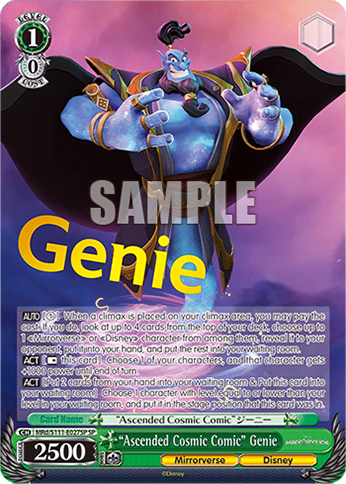 “Ascended Cosmic Comic” Genie (MRd/S111-E027SP) — Booster Pack Disney Mirrorverse