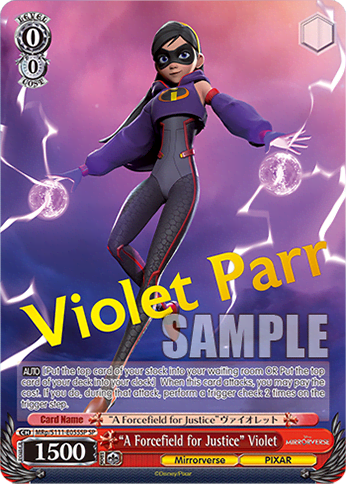 “A Forcefield for Justice” Violet (MRp/S111-E055SP) — Booster Pack Disney Mirrorverse